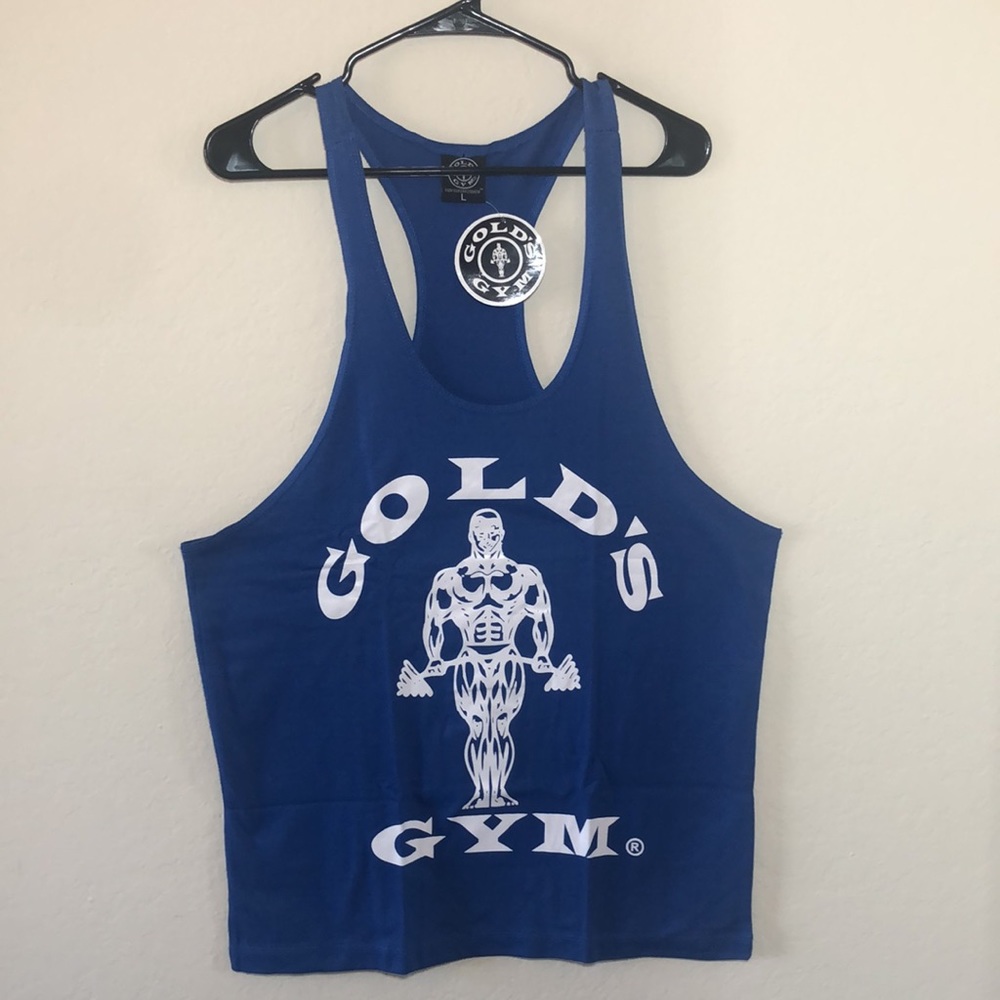 NWT-Mens Golds Gym Training Workout Muscle Vest Sleeveless Tank Shirt Top.